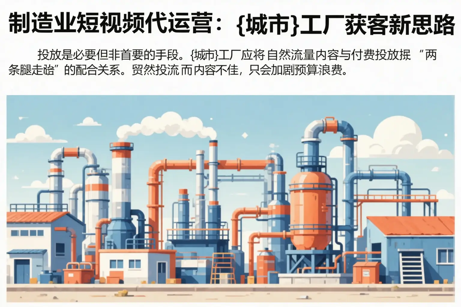 制造业短视频代运营:赣榆工厂获客新思路